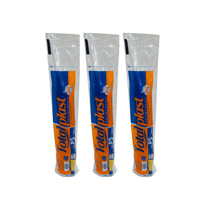3 Pacotes de Copo de 180ml Branco PS Totalplast com 100 unidades - e - dona