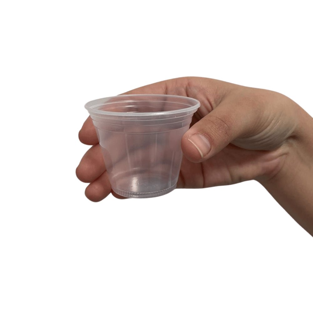 3 Pacotes de Copo de 80ml Translúcido Boca 6 Copaza com 100 unidades ideal para café - e - dona