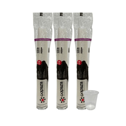 3 Pacotes de Copo de 80ml Translúcido Copaza com 100 unidades - e - dona