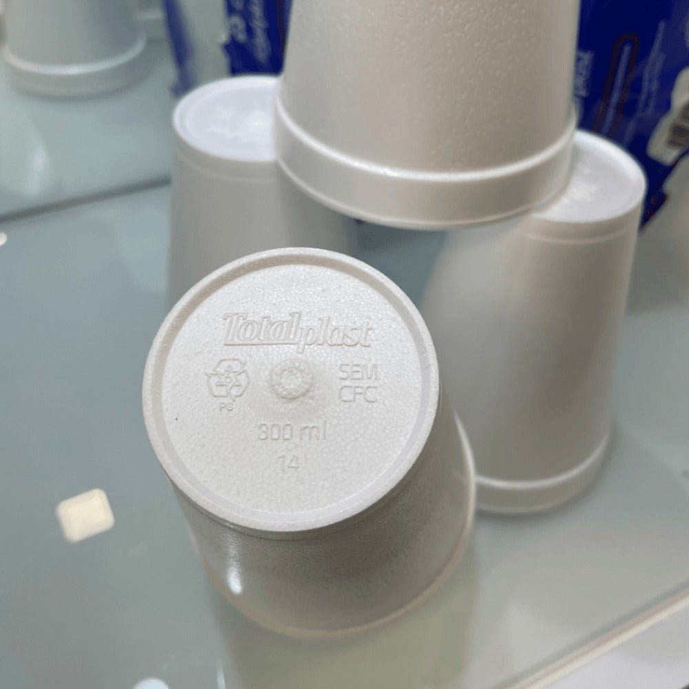 3 Pacotes de Copo de Isopor 300ml Totalplast com 20 unidades - e - dona