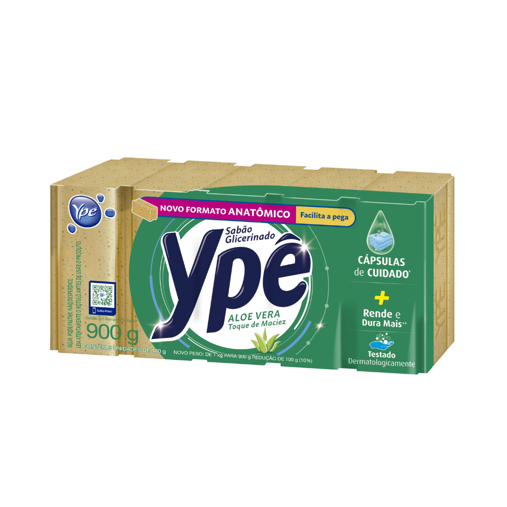 Sabão em Pedra Ypê Aloe Vera 160g com 5 Unidades