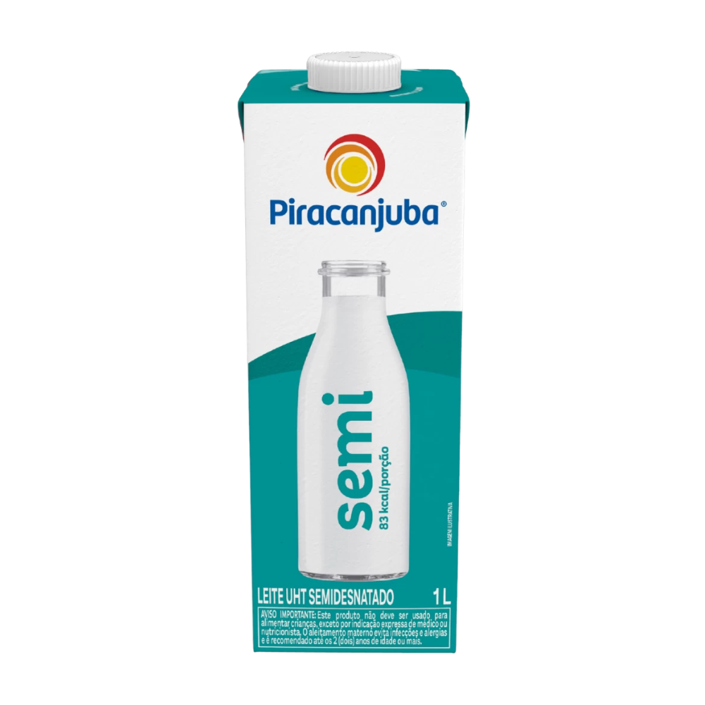 Leite Semidesnatado Piracanjuba 1L