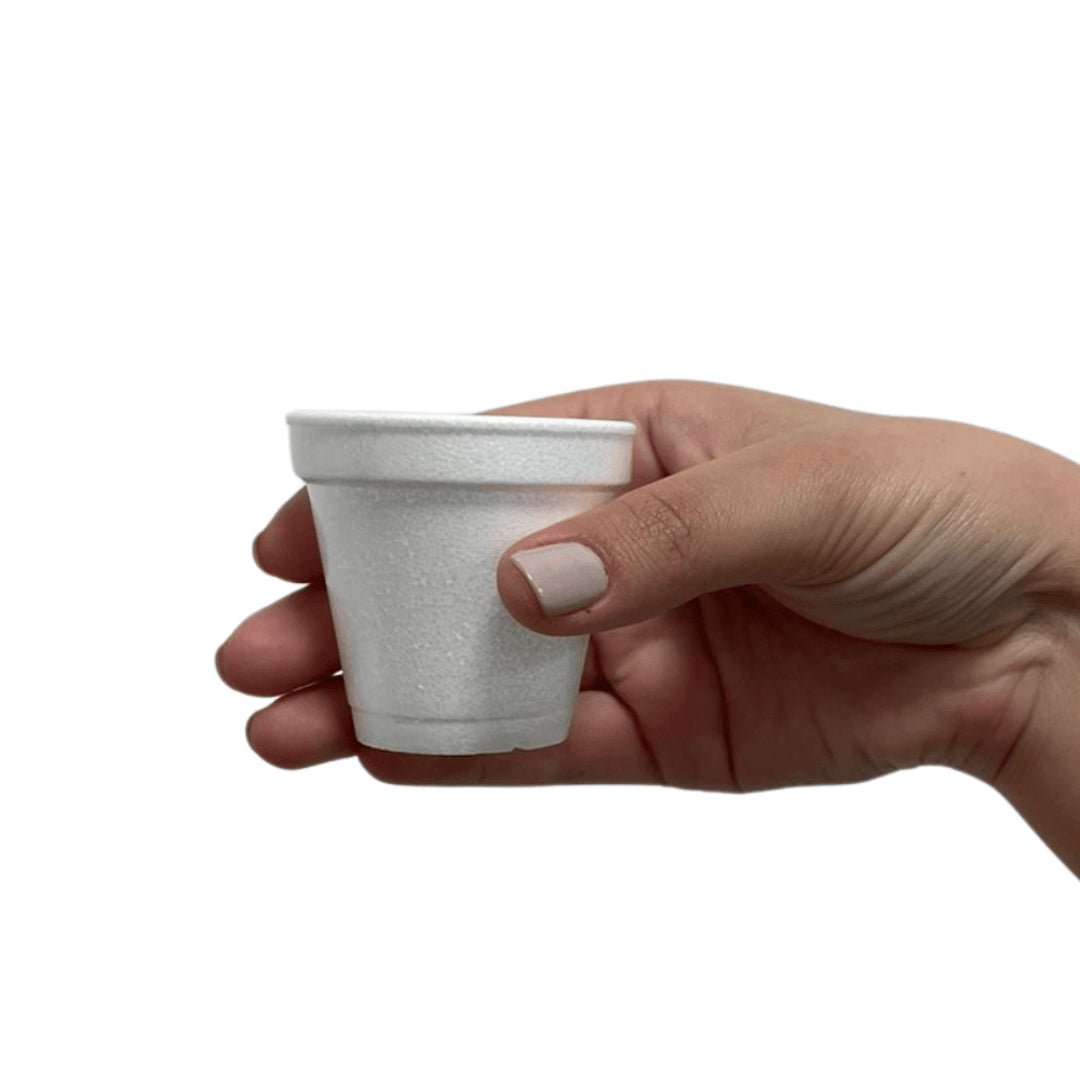 6 Pacotes de Copo de Isopor Térmico 70ml Linha Replast Ultra com 25 unidades - e - dona