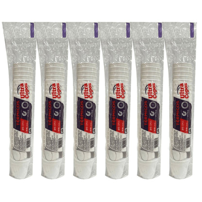 6 Pacotes de Copo de Isopor Térmico 70ml Linha Replast Ultra com 25 unidades - e - dona