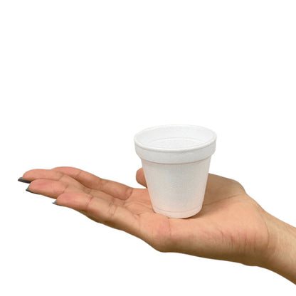 6 Pacotes de Copo de Isopor Térmico 70ml Linha Replast Ultra com 25 unidades - e - dona