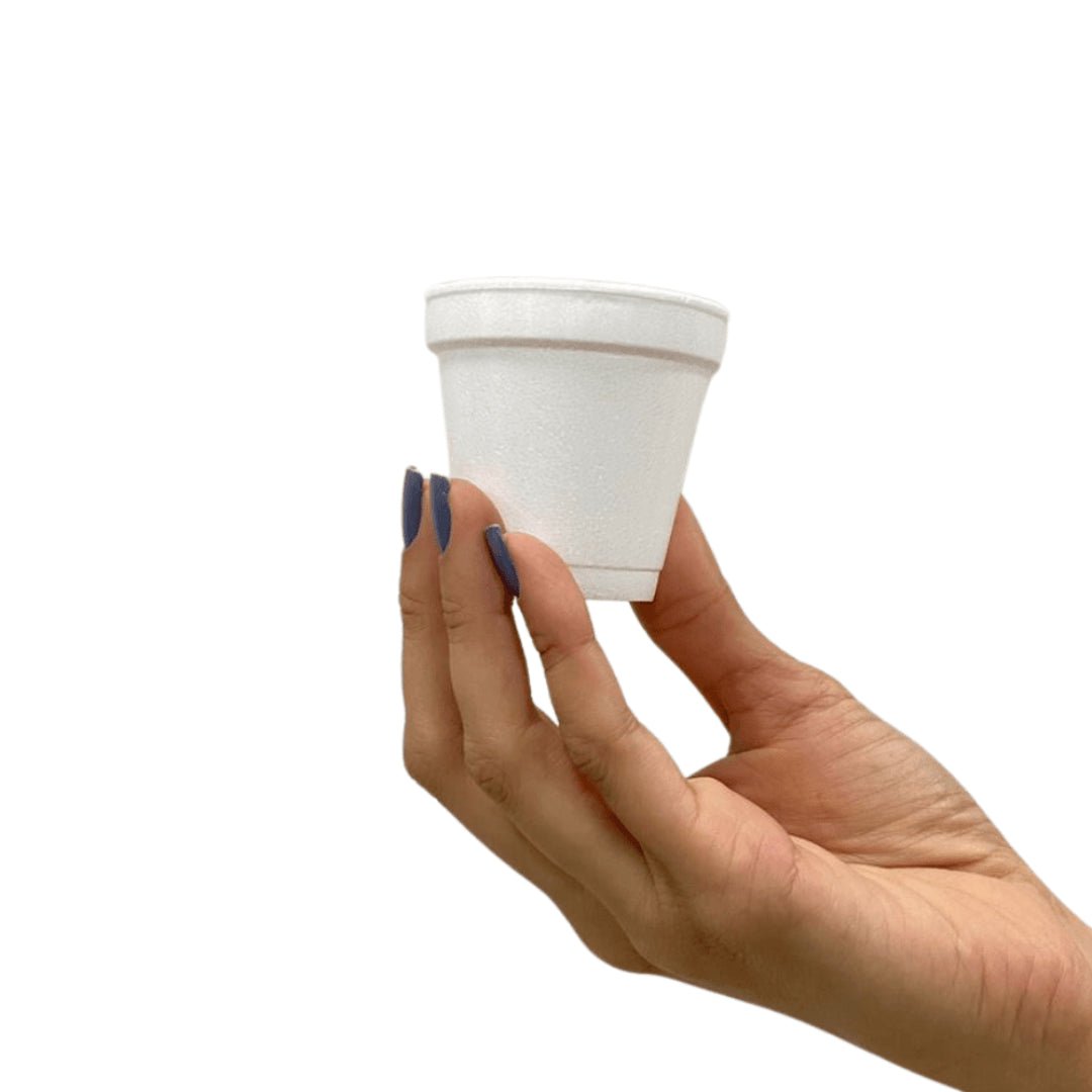 6 Pacotes de Copo de Isopor Térmico 70ml Linha Replast Ultra com 25 unidades - e - dona