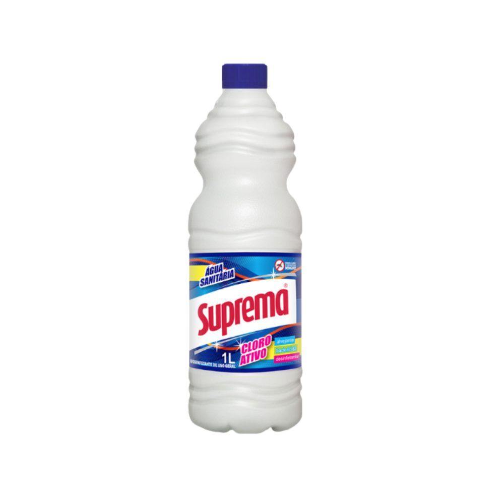 Água Sanitária com cloro ativo Suprema 1 Litro