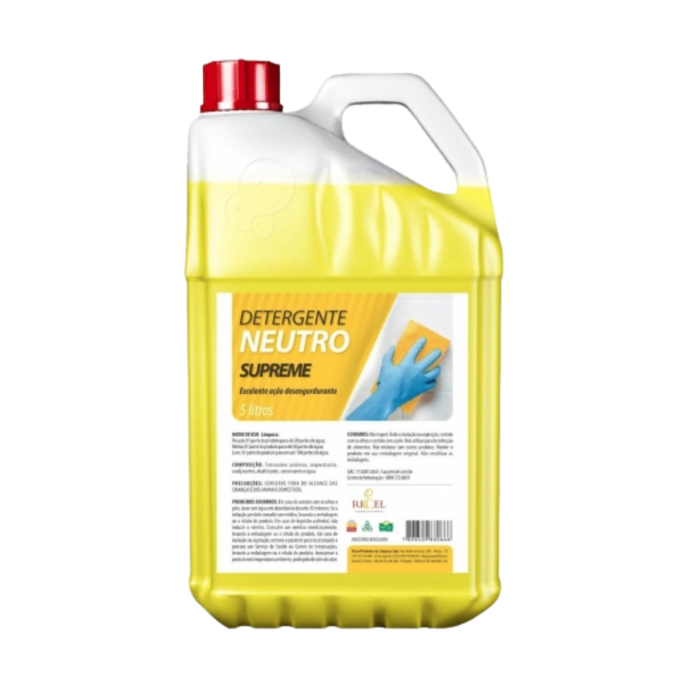 Detergente Neutro Concentrado Supreme Riccel 5 Litros