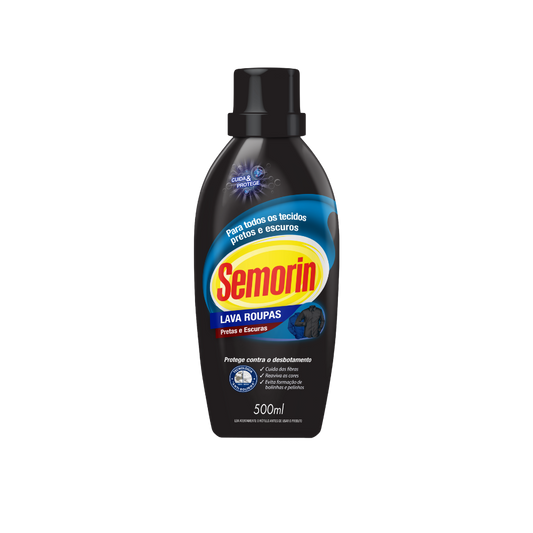 Lava Roupas Pretas e Escuras 500ml – Semorin