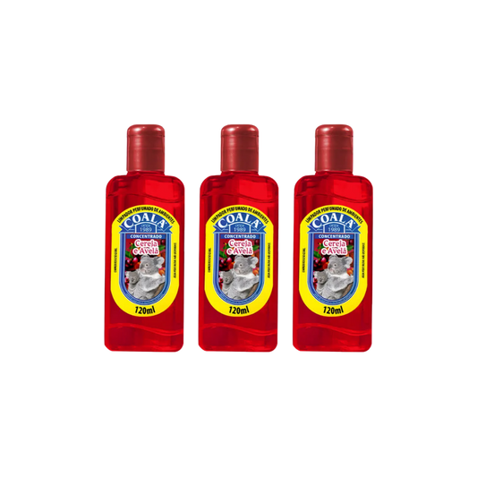 Limpador Perfumado Cereja e Avelã 120ml Com 3 Unidades - Coala