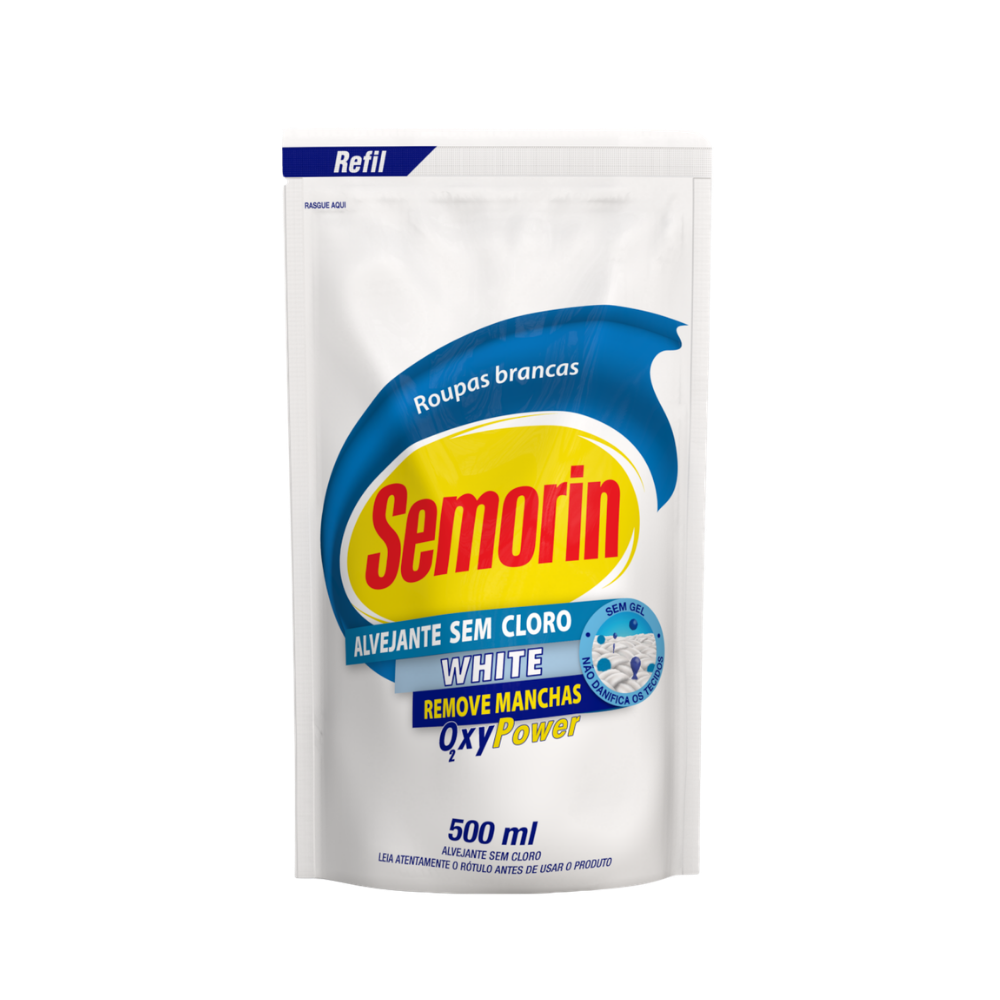 Alvejante Sem Cloro White 500ml – Semorin