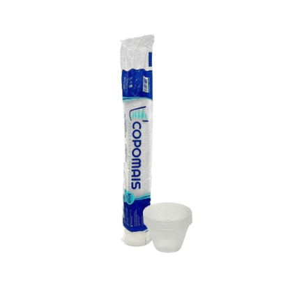 Pote de 100ml Transparente Copomais PS com 100 unidades