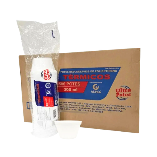 Pote de Isopor 300ml Ultratherm com 500 unidades