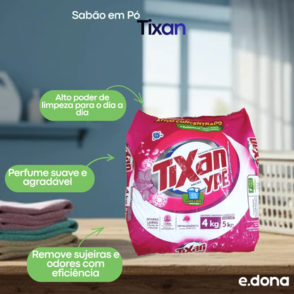 Sabão em Pó Tixan Maciez pacote 4kg