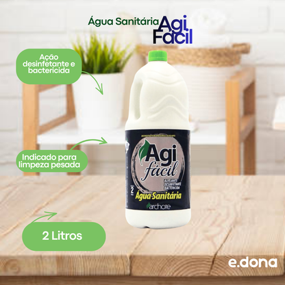 Água Sanitária Agi Fácil Archote 2 Litros