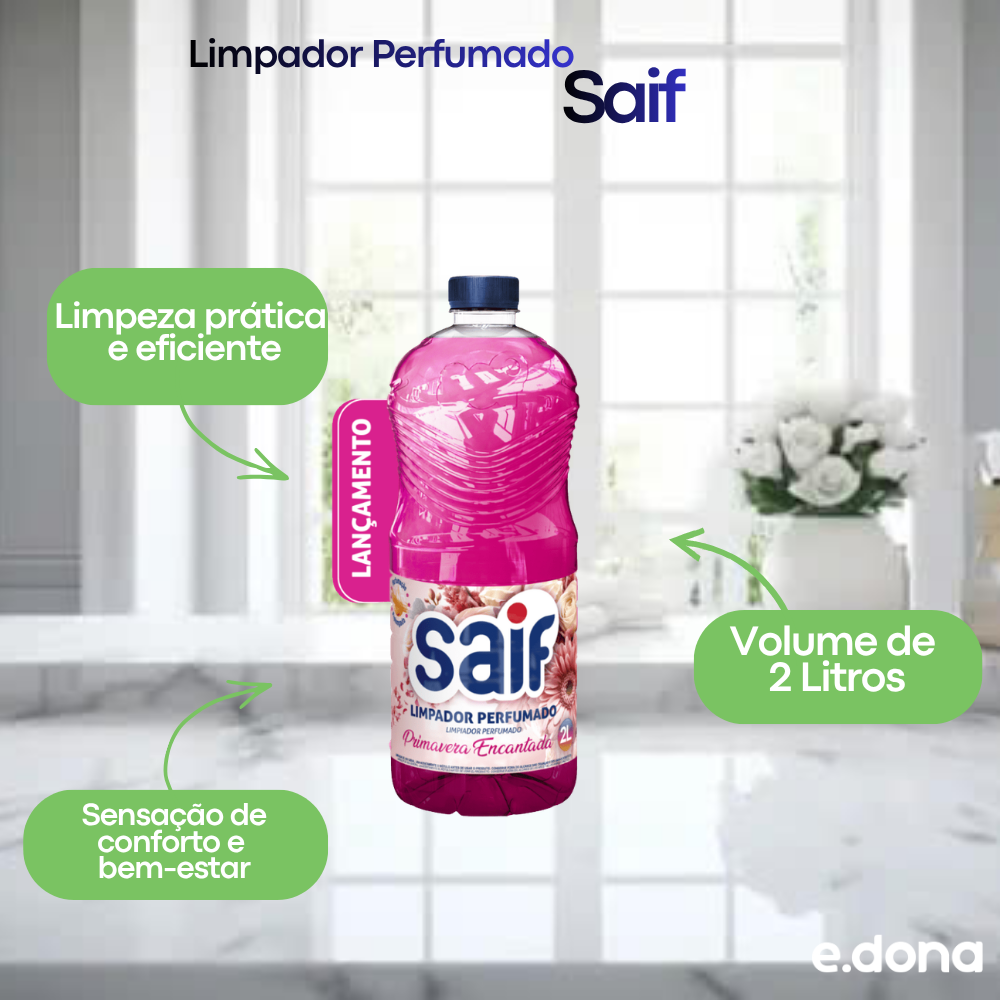 Limpador Perfumado Saif 2L Primavera Encantada