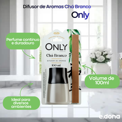 Difusor de Aromas 100ml Chá Branco Only