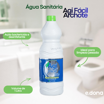 Água Sanitária Agi Fácil Archote 1 Litro