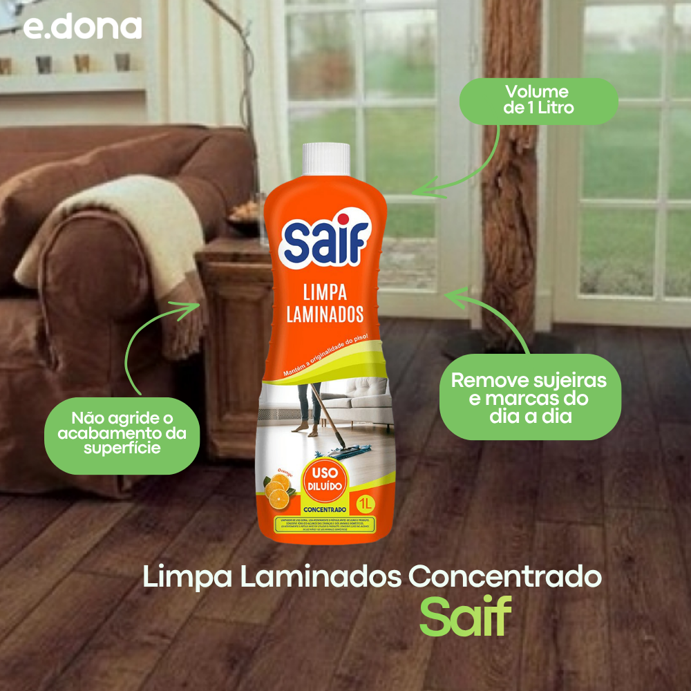 Limpa Laminados Concentrado 1L Saif