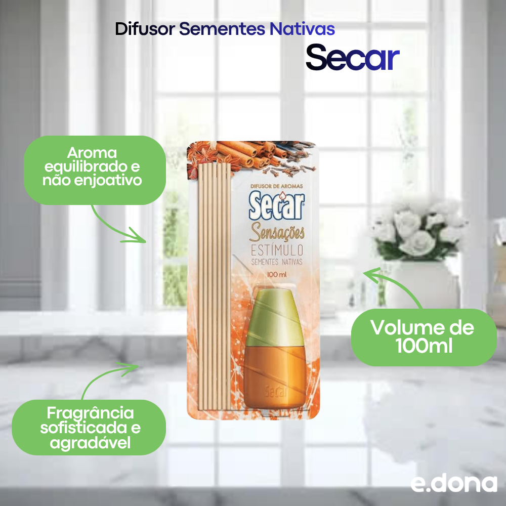Difusor Sementes Nativas Secar 100ml