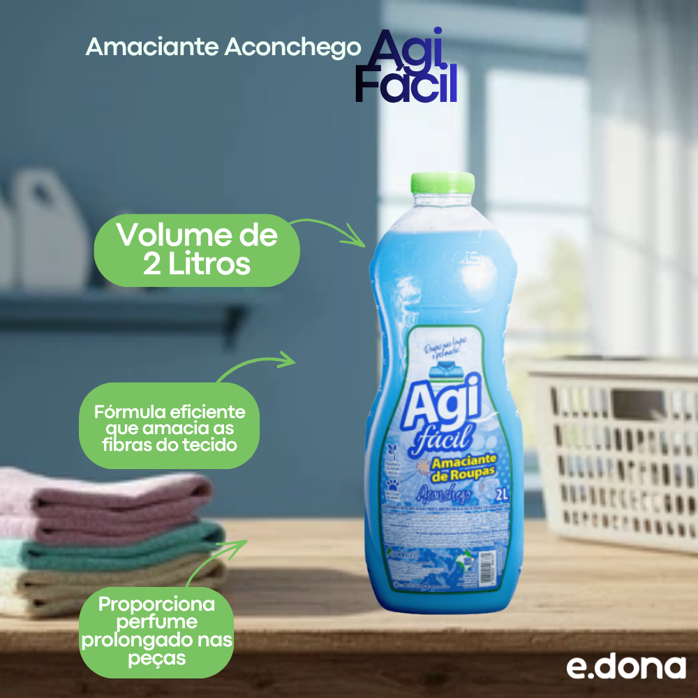 Amaciante 2L Aconchego Agi Fácil