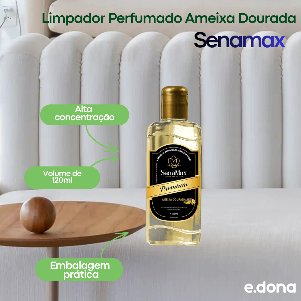 Limpador Perfumado 120ml Ameixa Dourada Senamax