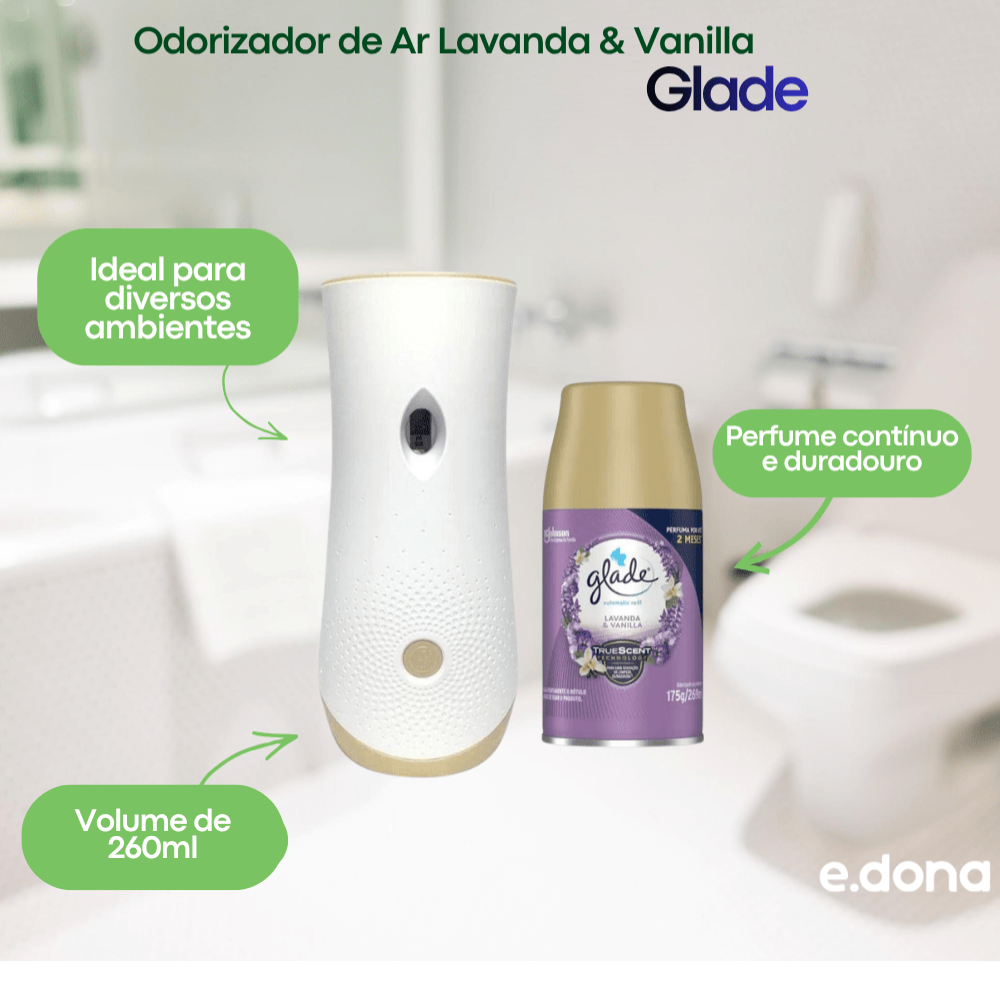Odorizador de Ar Lavanda & Vanilla Glade Refil 260ml promocional