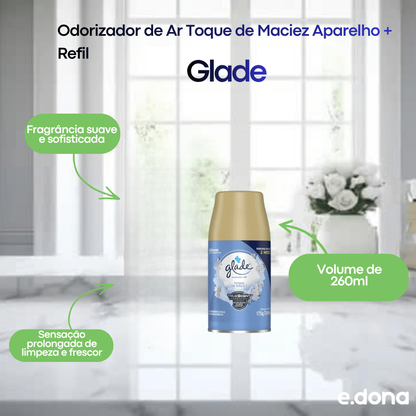 Odorizador de Ambiente Glade Refil Toque de Maciez 269ml