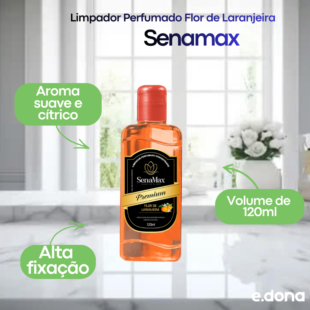 Limpador Perfumado 120ml Flor de Laranjeira Senamax