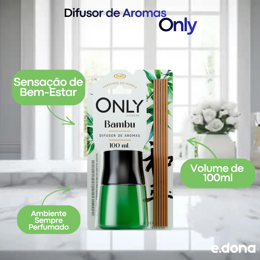 Difusor de Aromas 100ml Bambu Only