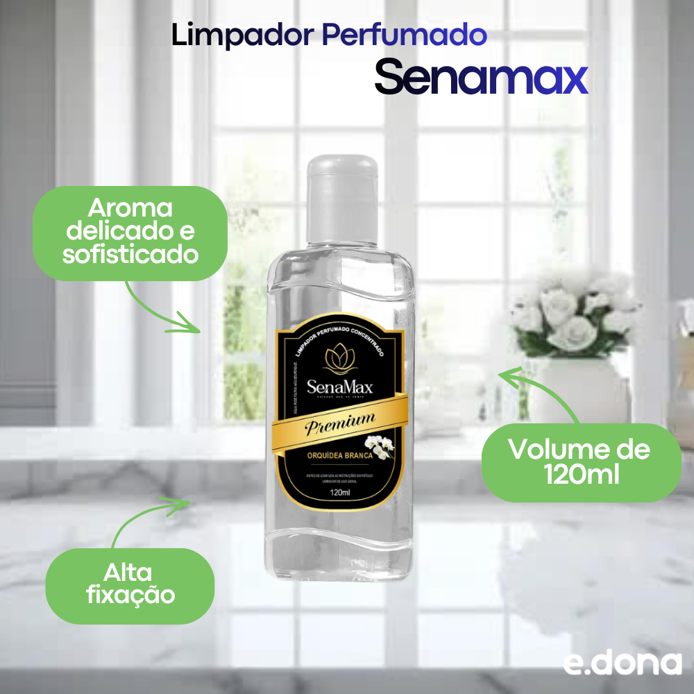 Limpador Perfumado 120ml Orquídea Branca Senamax