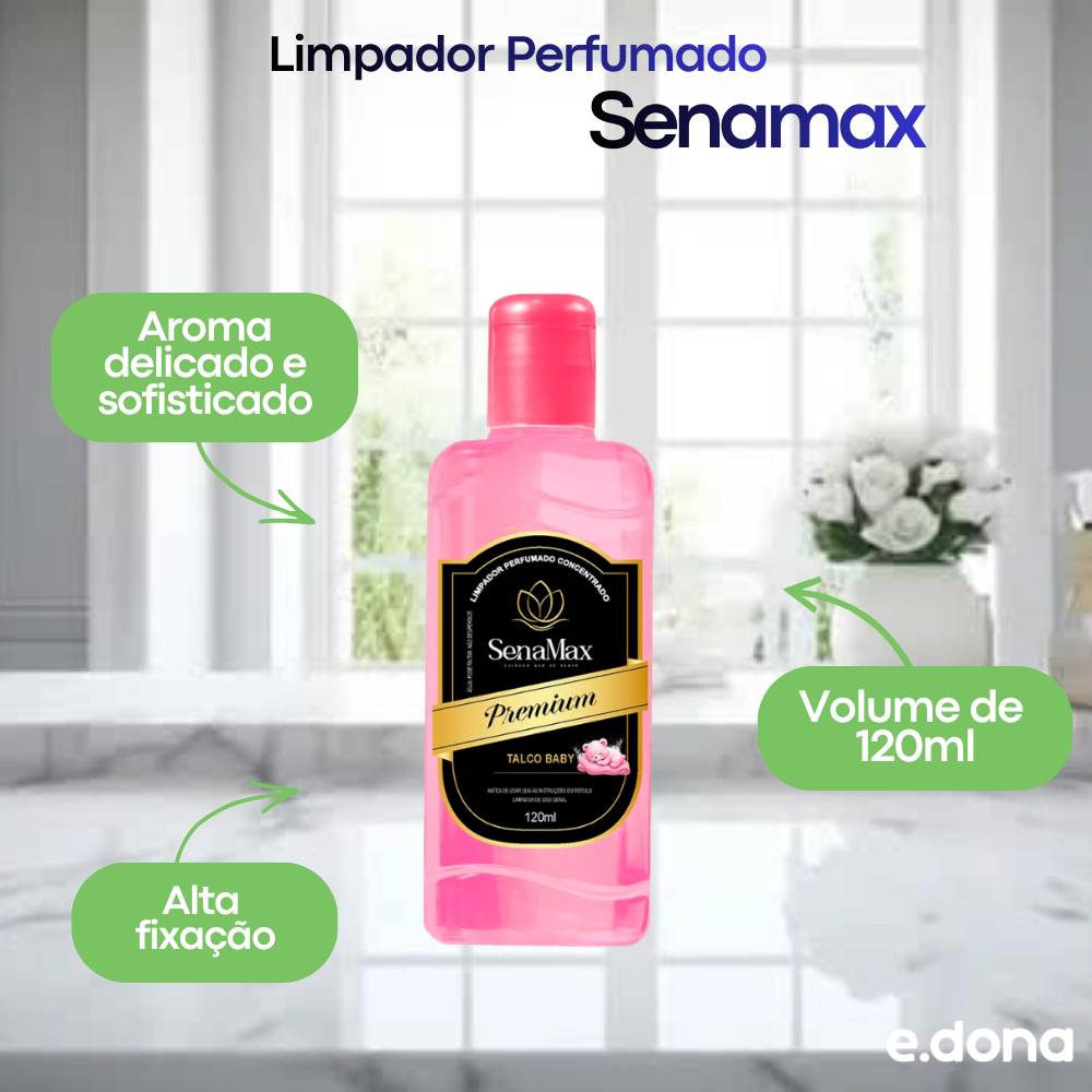 Limpador Perfumado 120ml Talco Baby Senamax