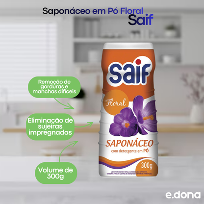 Saponáceo em Pó Floral 300g Saif