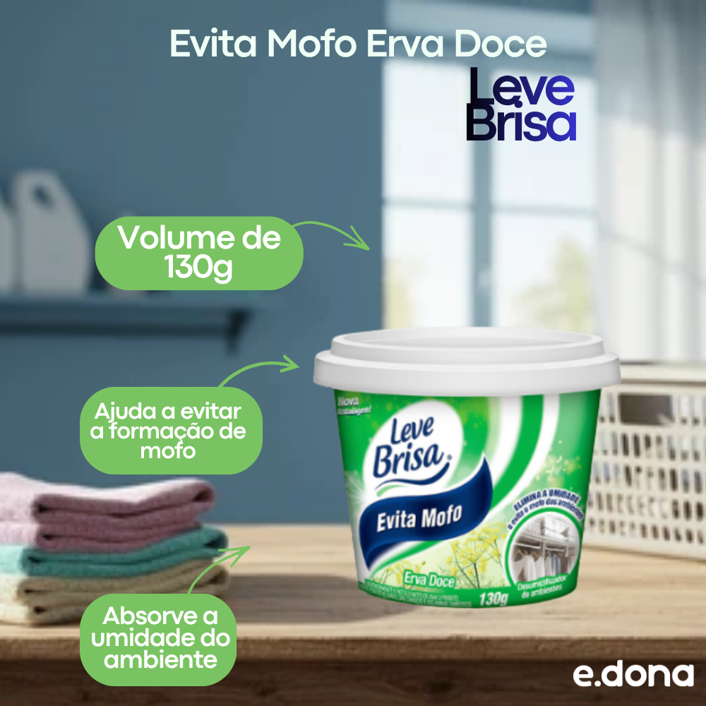 Evita Mofo Erva Doce Leve Brisa 130g