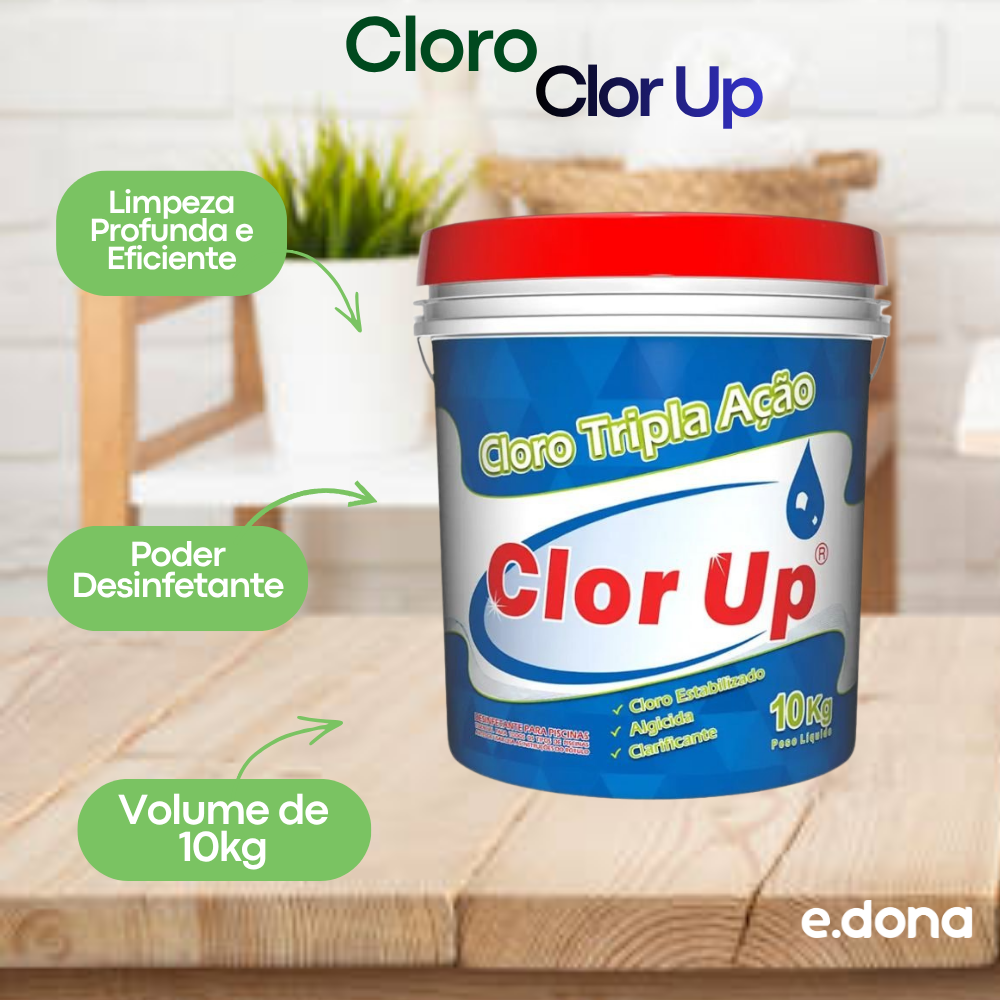 Cloro Clor Up 10kg Tripla Ação