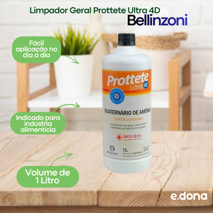 Limpador Geral 1 Litro Prottete Ultra 4D Bellinzoni