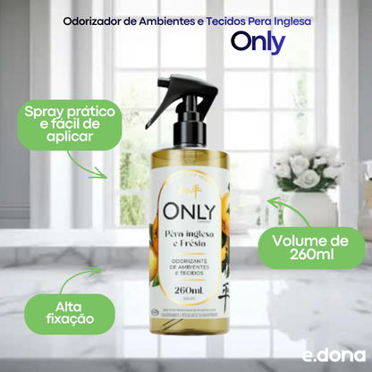 Odorizador de Ambientes e Tecidos 260ml  Pera Inglesa Only