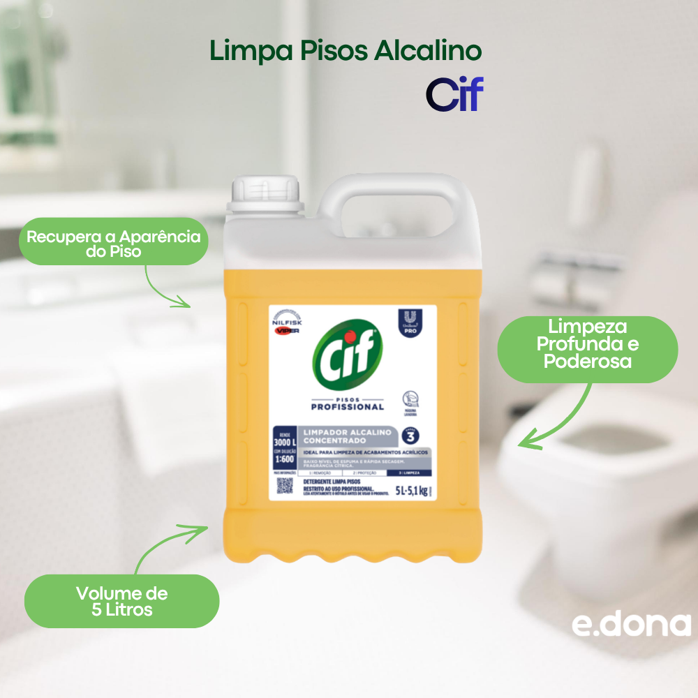 Limpa Pisos Alcalino 5 Litros CIF