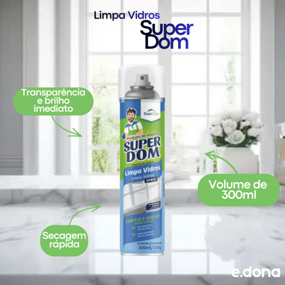 Limpa Vidros 300ml Super Dom