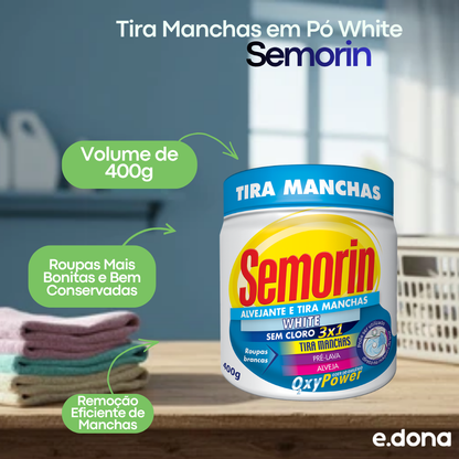 Tira Manchas em Pó White 400g – Semorin