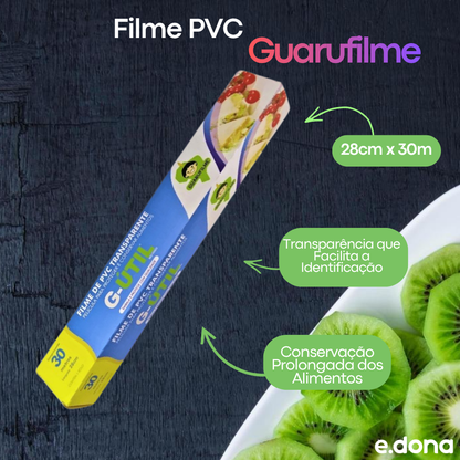 Filme PVC 28cm x 30m Guarufilme