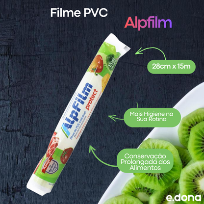 Filme PVC 28cm x 15m Alpfilm