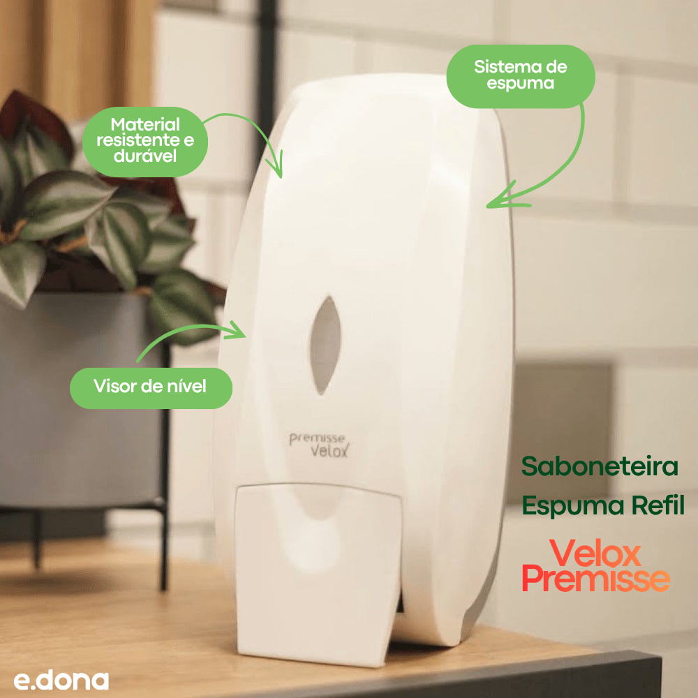 Saboneteira Espuma Refil 700ml Velox Premisse