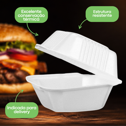 Hamburgueira Descartável de Isopor Ultratherm H01