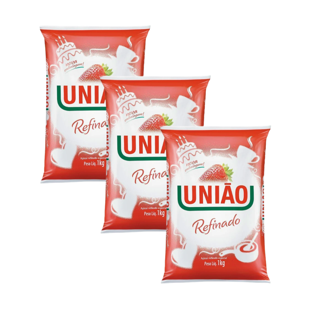 Kit de 3 Açúcares União 1 kg