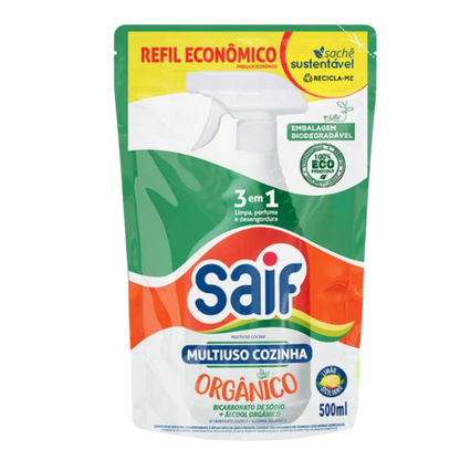 Multiuso Cozinha Orgânico Sachê 500ml Saif