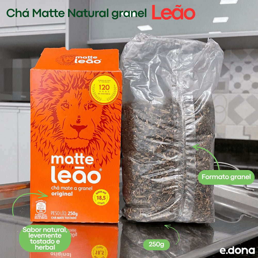 Chá Matte Leão Natural granel 250g