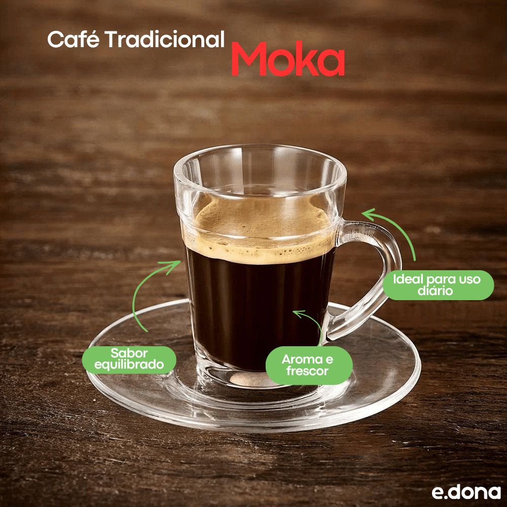 Café Moka Tradicional Almofada 500g | e.dona