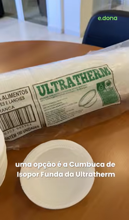 Cumbuca descartavel funda de isopor Ultratherm