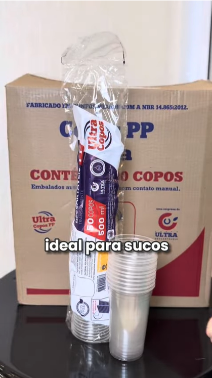 Copo descartavel 500 ml caixa com 1000 unidades Ultratherm